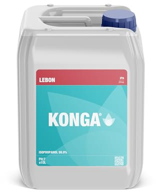 Konga Alcohol isopropílico 99% para aplicaciones técnicas, limpieza electrónica, limpiador de dispositivos móviles, limpiador de computadoras, tinta y marcador permanente, limpiador para cosméticos