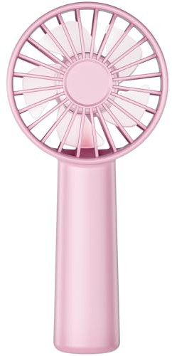 Portable Handheld Fan, Small Personal Hand Fan with 3 Speeds 1800mAh USB Rechargeable, Mini Hand Held Fan for Makeup Eyelash, Travel Gifts for Girls Women Kids