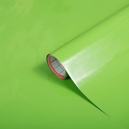 d-c-fix Klebefolie Uni Lack apple selbstklebende Folie wasserdicht realistische Deko für Möbel, Tisch, Schrank, Tür, Küchenfronten Möbelfolie Dekofolie Tapete 67,5 cm x 2 m