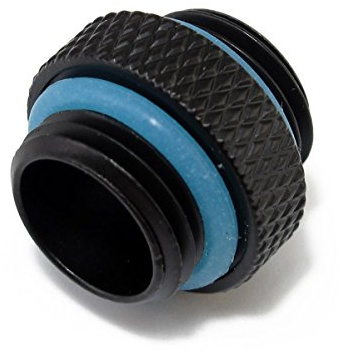 XSPC Adapter straight G1 / 4 inches AG on G1 / 4 inches AG - 5mm, black matt, 5060175588470