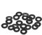 sourcing map Caoutchouc Plat Rondelles 11mm OD 5mm ID 1.2mm Épaisseur pour Tuyau Eau Tube Paquet de 20