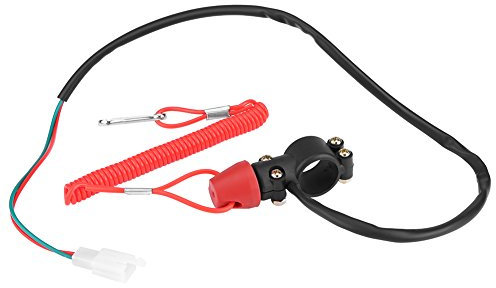 Keenso Motorrad Außenborder Motor Schalter, Universal 22mm 7/8 Zoll Motorrad Außenborder Flameout Schalter Lenkerhalterung Start Stop Schalter Wasserdicht