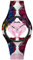 Doodle Watch Armbanduhr Wild Mood Tattoouhr Raubkatze Weiß/Rosa DO39011