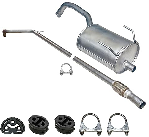 Ferroz Export Ersatz für Fiat Panda 169 Auspuff Mittelrohr+Endtopf 1.1, 1.2 ab 2003