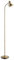 National Lighting Amalfi Standing Floor Lamp - Antique Brass Finish - Flexible Gooseneck Task Floor Reading Lamp - Rocker On/Off Switch - Tall Indoor GU10 LED Floor Lamp