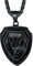 Richsteel Schwarz Wolf Anhänger Halskette für Herren Männer Punk Gotik Wolf Halskette mit Geschenkebox für Freunden Ehemann
