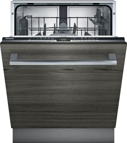 Siemens SE63HX36TE iQ300 Geschirrspüler Vollintegriert, 60 cm breit, Besteckkorb, intensivZone intensivZone mit starkem Sprühdruck, rackMatic höhenverstellbarer Oberkorb, iQdrive Motor, Schwarz