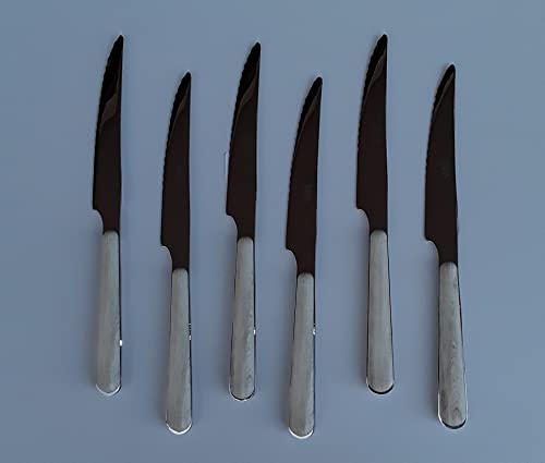 GENERICO Serafino Zani Set 6 coltelli Bistecca Pino Sbiancato BD15002_CB/CB