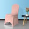 WedDecor Spandex Chair Cover Stretchy Fabric Removable Elasticated Dining Chair Protector Slipcovers For Wedding Birthday Banquet Hotel Party Supplies Decoration, Rose Gold, 10Pcs