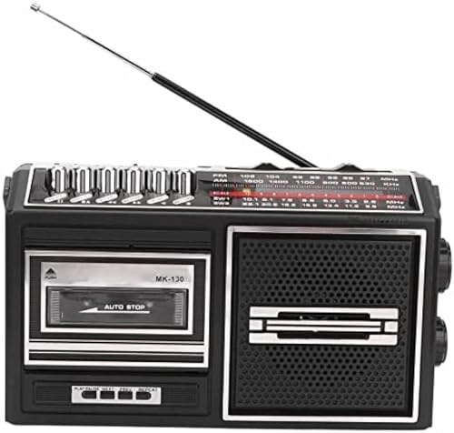 Boombox retrò con Lettore di Cassette, Boombox A Cassette Stile Classico Anni '80, Boombox Portatile AM ​​FM, Altoparlanti Stereo Integrati, per Viaggi di Riunioni di Famiglia,Pleasant63