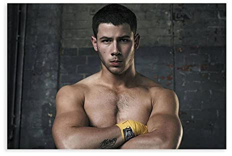 Nick Jonas Leinwand-Poster, Schlafzimmer, Dekoration, Sport, Landschaft, Büro, Raumdekoration, Geschenk, ungerahmt, 50 x 75 cm