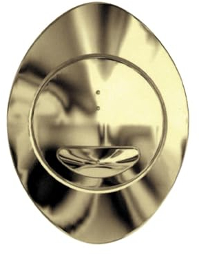 Oval Flush Button for Concealed Cistern Dual Eco 6/3L - Brushed Gold