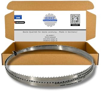 Birke® FLEXBACK & UDDEHOLM - Lama per sega a nastro, 2240 mm, larghezza 6-20 mm, per legno morbido e duro, tagli non ferro... (2240 x 6 x 0,65 4ZpZ (FLEXBACK))