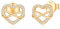 Jrêveinfini Unendlichkeitszeichen Ohrringe Gold Silber 925 Damen, Modeschmuck Herz Ohrstecker Mädchen, Hypoallergene Nickelfreie Ohrringe Damen Geschenke für Frauen Mama Zum Muttertag