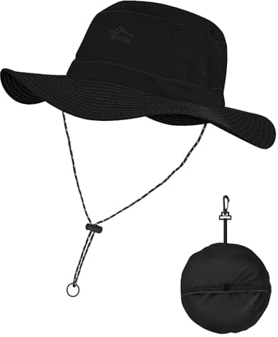 BROTOU Sonnenhut Herren Damen, UV-Schutz UPF 50+ Boonie Hut mit Breiter Krempe, Faltbar Safari Hut Wanderhut Sonnenschutz & Wasserdicht Wanderhut Buschhut Sommerhut für Outdoor und Bergsport