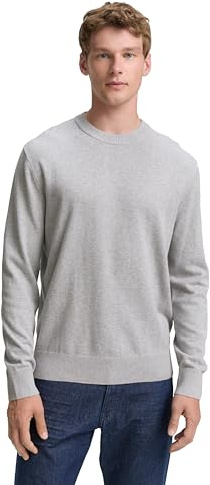 TOM TAILOR Denim Herren Basic Crewneck Knit 1042509