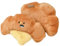 Croissant Plüsch-Hundespielzeug, Croissant Quietschspielzeug zum Zahnen, interaktives Schnüffeln und Stimulation für mentale P-Quietschmatte