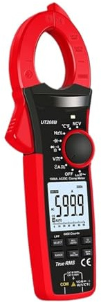 Stromzange UT207B UT208B AC/DC Amperometrisches Stromzangen-Digitalmultimeter Amperemeterzange Einschaltstromprüfer Werkstattwerkzeug(UT207B)