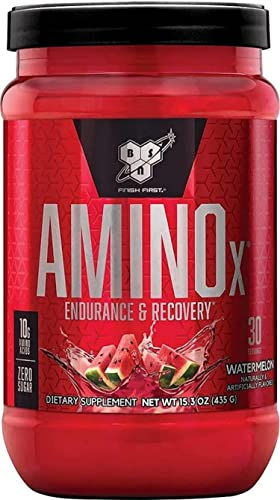 BSN Nutrition Amino X Supplement with Vitamin D, Vitamin B6 and Amino Acids, Watermelon Flavour, 30 Servings, 435 g