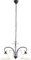 Globo Traditionelle Hängeleuchte Metall rostfärbig antik alabaster Optik weiß ARIES 68410-2, Silber, medium