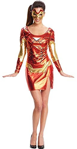 Rubie's 880955 Rubie's Official Marvel Miss Iron Man Resue Adult Costume Ladies Small