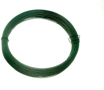 24 X Grün Plastic Coated Gartenzaun Draht 1,2 mm x 0,75 mm x 30 Meter