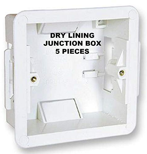 STATUS 1 Gang Dry Lining Box | Single Socket Back Box | White Plastic | SDLPB1GB3