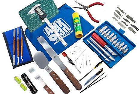AMX3d Pro Grade Plus 3D Printer Tool Kit - All The 3D Printing Tools & Accessories Needed to Remove, Clean & Finish 3D Prints Plus Printer Tune-up Toolkit – 3D Print Like a Pro
