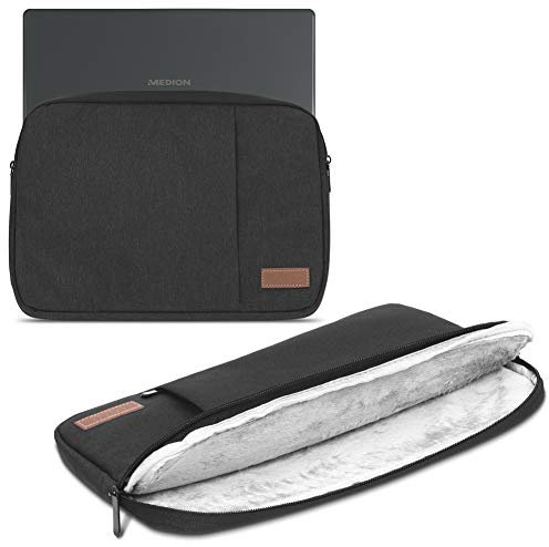 NAUCI Sleeve Tasche kompatibel für Medion Akoya E2292 E2291 Hülle Schutzhülle Cover Notebook Schutz Case, Farbe:Schwarz