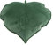 Blattkissen, 3D-dekoratives weiches Kissen, 50 × 50 cm blattförmiges Kissen für Schlafzimmer Sofa Auto Wohnzimmer Kinderbett (Dunkelgrün)