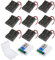 HUAZIZ 9PCS 3 x 1,5V AA Support de Batterie, Support Piles AA, 3AA Battery Holder Box Case + 3Pcs AA Boîte à Piles en Plastique, Batterie Stockage Boite Coffre Support (Transparent)