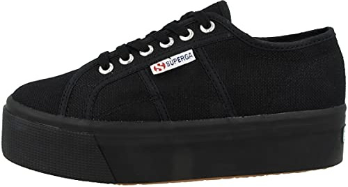SUPERGA Schwarze Schuhe, Schwarz , 37.5 EU