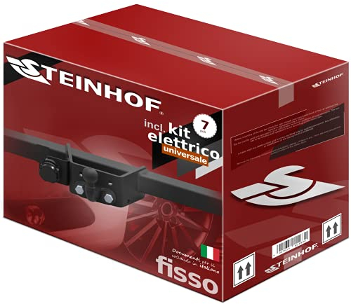 STEINHOF Nuovo gancio di traino fisso compatibile con Ford Transit furgone/passeggeri 07.2006-2013 con 7-poli kit elettrico universale