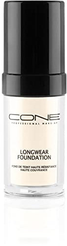 Longwear Foundation, wasserfeste Grundierung make-up, Absorbiert Talg, hochpigmentierte Formel, perfekte Farbe für jeden Hautton, 30ml (Alabaster)
