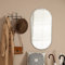 [en.casa] Wandspiegel Picciano Badezimmerspiegel 30x60cm Schminkspiegel Champagner Silber oval Dekospiegel