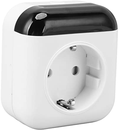 TOPINCN Thermostat WiFi Intelligent Programmable Prise de Courant Télécommande Blanc Thermostat sans Fil Prise de Courant Thermostat Intelligent pour Pièce Intérieure 2,4 GHz WiFi EU Plug