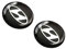 2 Stück Aufkleber mit Logo für Hyundai 14mm Diameter. Sticker mit Emblem. Mit einem transparent Silikonshutz
