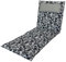 LILENO HOME Sonnenliege Auflage als [1er Set - Rollliege] in Blätter Dunkelblau - Gartenliegen Auflage perfekt für Strandliege - Polster Auflage für Gartenliege (188x60x8cm) MAR
