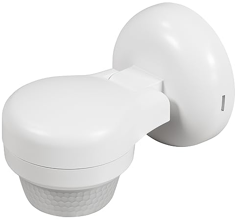 McShine - Infrarot Bewegungsmelder Aufputz IP65 für Innen und Außen | LX-810 | 360° Bewegungssensor, Reichtweite 24m, Wand & Deckenmontage Neigungswinkel einstellbar