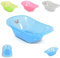 Moni Baby Bath Omar 90 cm Bandejas transparentes para guardar accesorios, colores:azul
