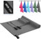 ZYXBBD Microfaser Handtücher 3er Set (160x80cm Groß Badetuch +2 Stück 80x40cm Klein Handtuch) Kompakt & Schnelltrocknend Leicht Gestreiftes Strandtuch Badetuch für Fitness,Sauna,Strand,Reise, Grau
