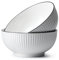 NUTRIUPS 1500ml Large Salad Bowls Ceramic Serving Bowls for Soup Cereal Fruit Pasta Ramen, 20cm Large Bowls (Set of 2)
