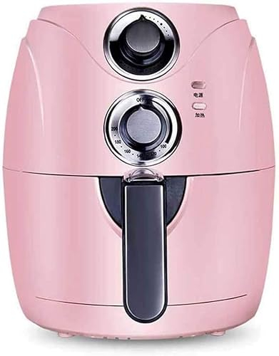 2.5L Capacity Air Fryer Machine， Household Automatic Power-Off Smokeless Air Fryer With Timer And Temperature Control (Color:Pink)