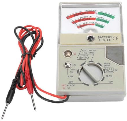 Moniteur de test de tension de batterie électronique LCD facile à utiliser portable multifonction pour montres et petits appareils