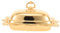 Gatuida 1 Juego Mantequera creativa europea. decorativo manteca Vaca Porcelana Poseedor mantequillera butter dish plato con tapa nevera organizador de mantequilla Vidrio Golden