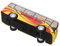 Kisangel Modellauto Aus Legierung Stadtbus Schulbusdekorationen Schulbusspielzeug Spielzeugbusse Trägheits-spielzeugauto-modellbus Mini-schulbus Schulbus-Ornament Bus-