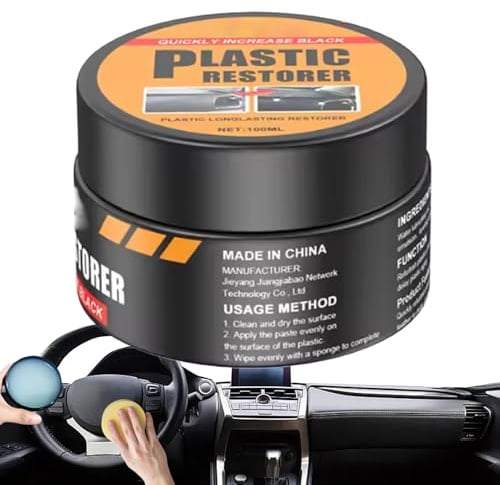 Qikam Auto Innenraum Creme - Lederpflege Paste für Autoinnenraum,Politur Reiniger zur Restaurierung von Fahrzeugoberflächen für Lüftungsgitter Felge Armaturenbrett Sitz Mittelkonsole