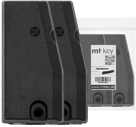 2X Auto Schlüssel Transponder Wegfahrsperre Philips Crypto/Typ: ID44 (4M) / Material: Karbon/programmierbar (Transponder ist EIN PCF7935 auf ID44 / 4M vorcodiert)