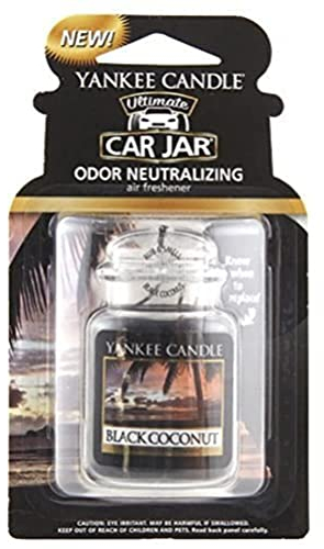 Yankee Candle 1295841E Auto-Lufterfrischer, Auto Jar Ultimate, Black Coconut