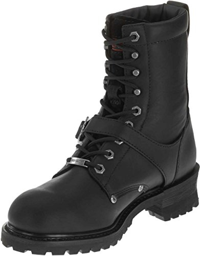 Harley-Davidson Uomo Faded Glory Pelle Black Stivali 43 EU